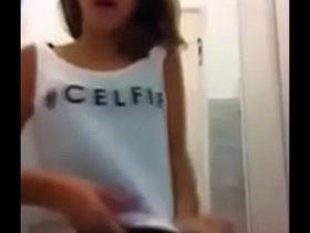 Arab Teen Stripping And Masturbating In School Toilet