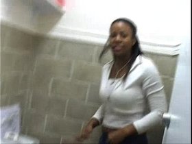 A Few Ghetto Black Girls Peeing On Toilet
