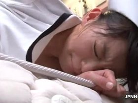 Sexy japanese nurse gets her pussy